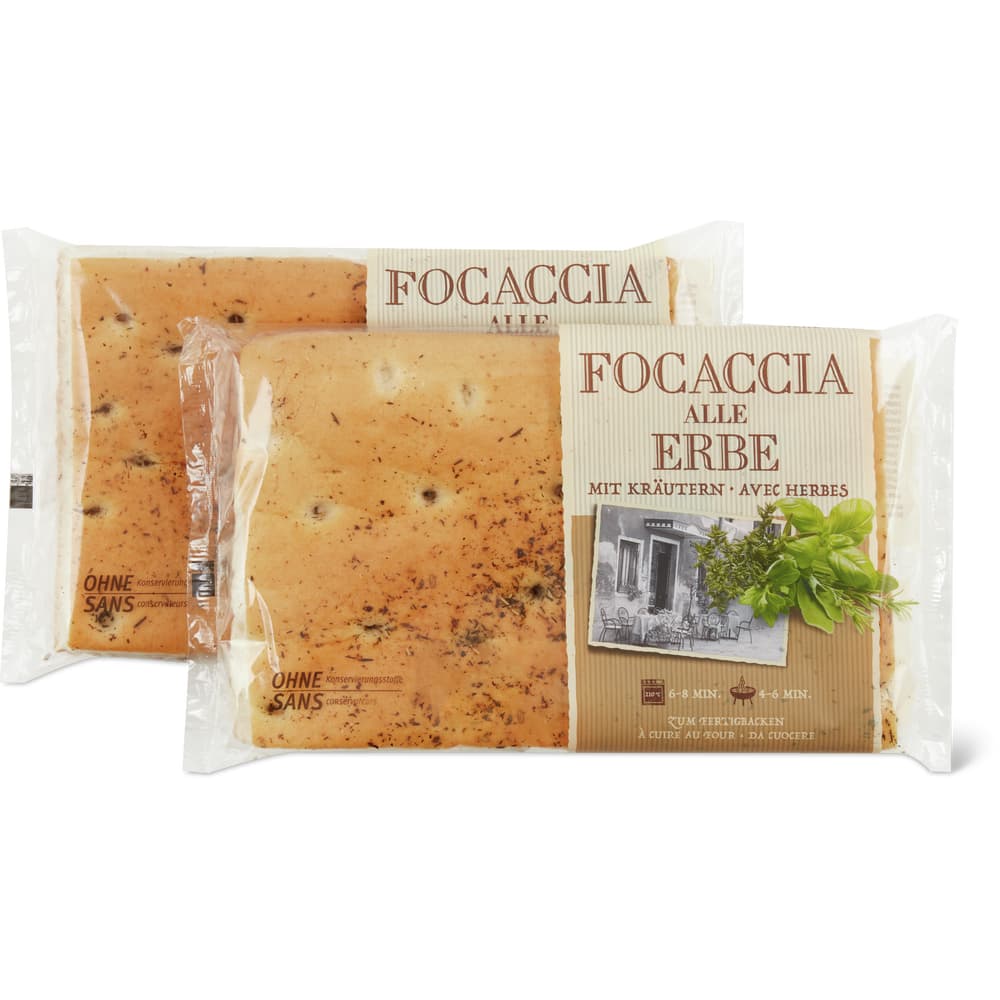 Focaccia mit Kräutern