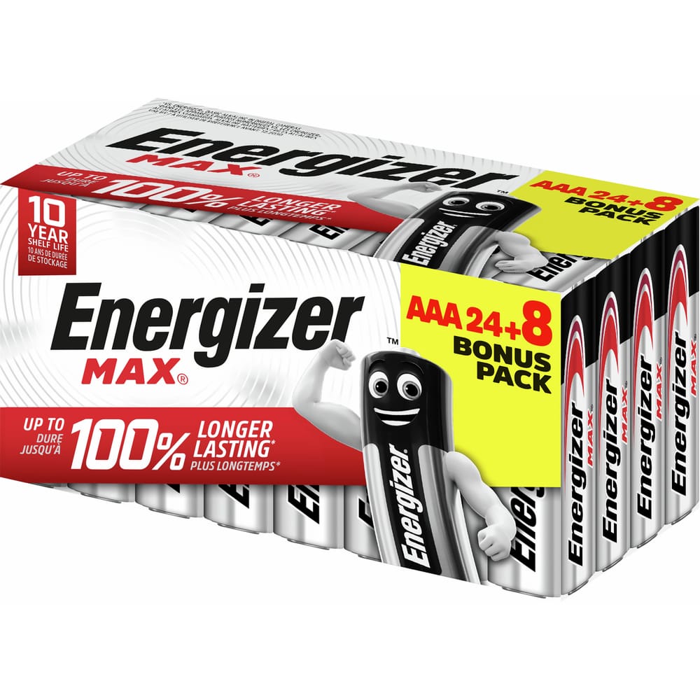 Energizer Batterien Max AAA/LR03 24+8