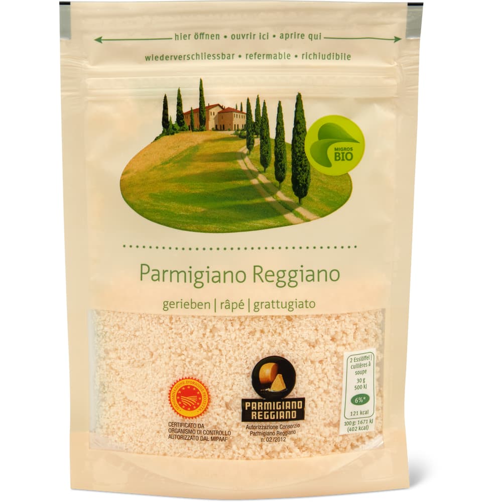 Migros Bio Parmigiano Reggiano Gerieben