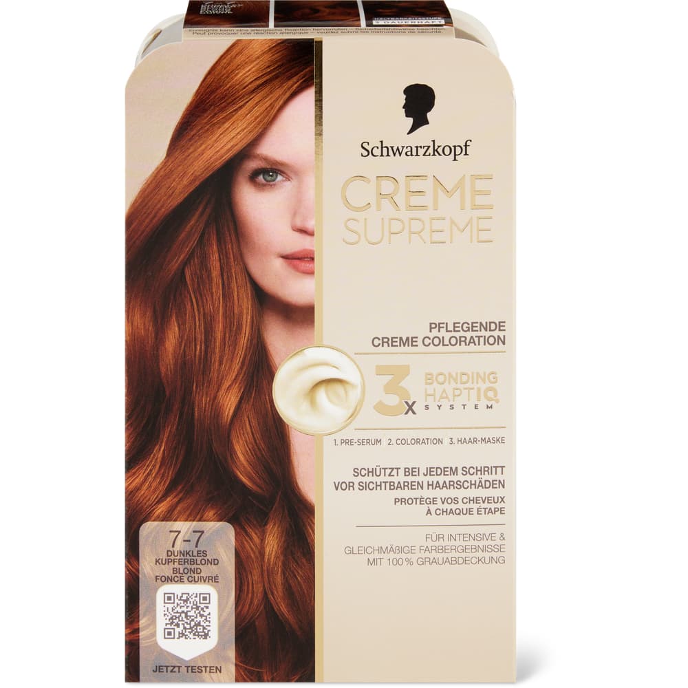 Schwarzkopf Creme Supreme 7.7 Dunkler Kupferblond