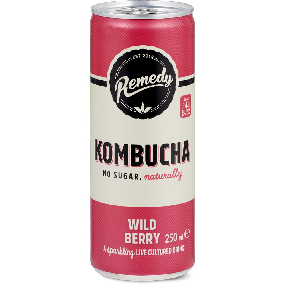 Remedy Kombucha Fermentiertes Teegetränk Wildbeeren
