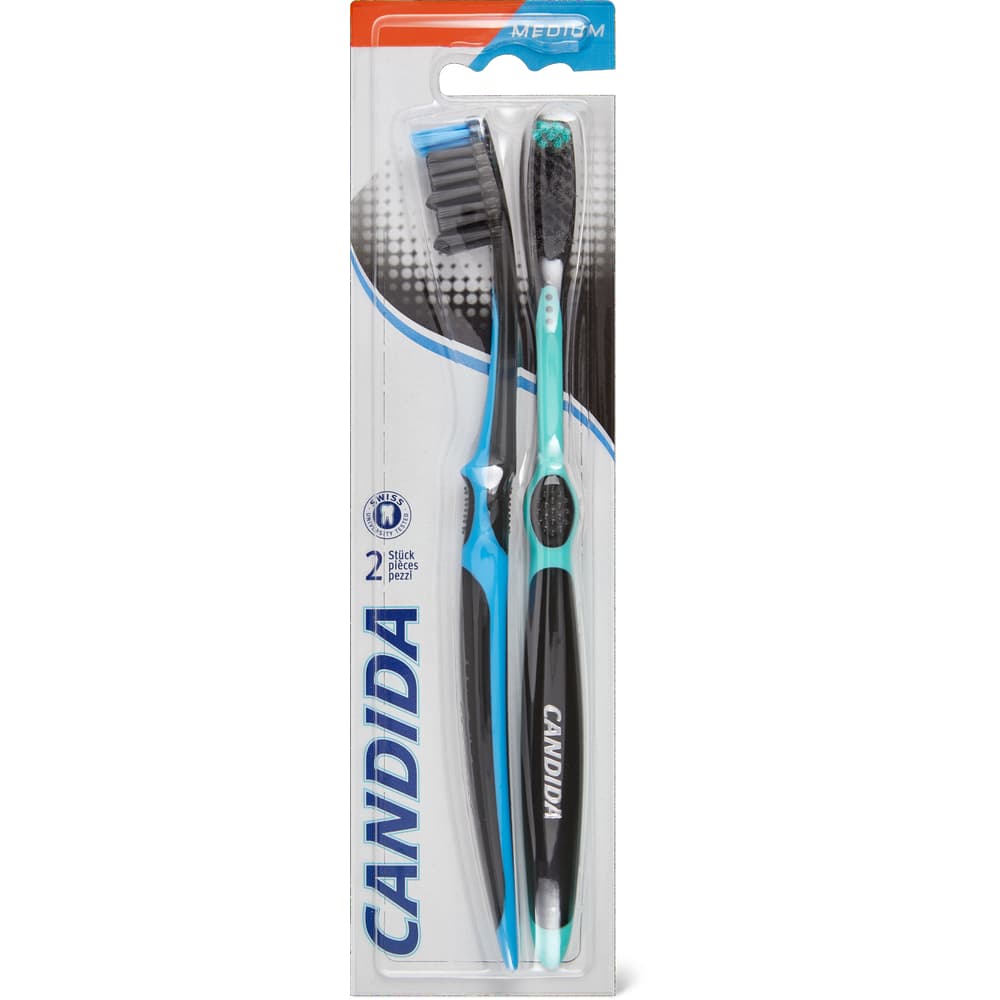 Candida Charcoal Zahnbürste medium