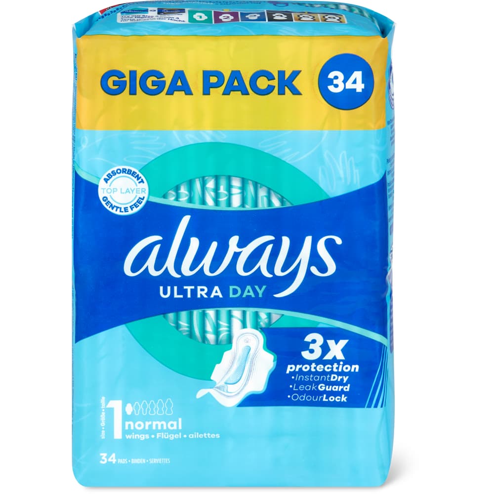 Always Binde Ultra Normal Plus mit Flügel, Gigapack