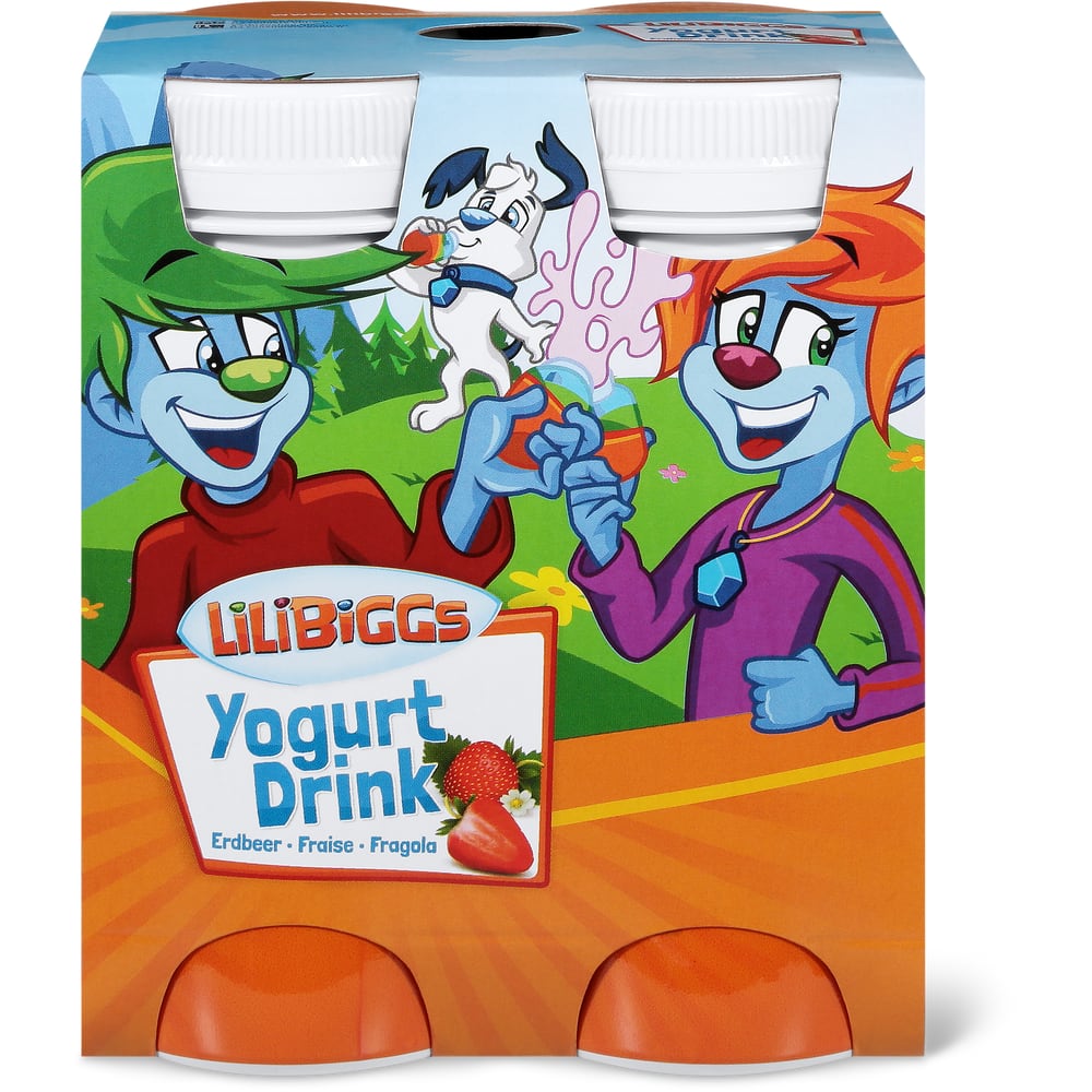 Lilibiggs Probiotischer Joghurt Drink Erdbeere