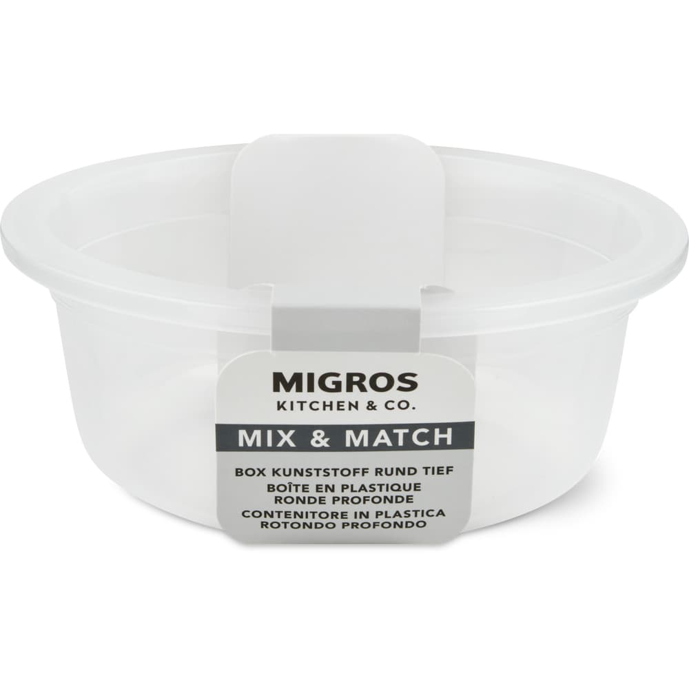 Migros Kitchen & Co. Box Kunststoff tief rund, 0.4l
