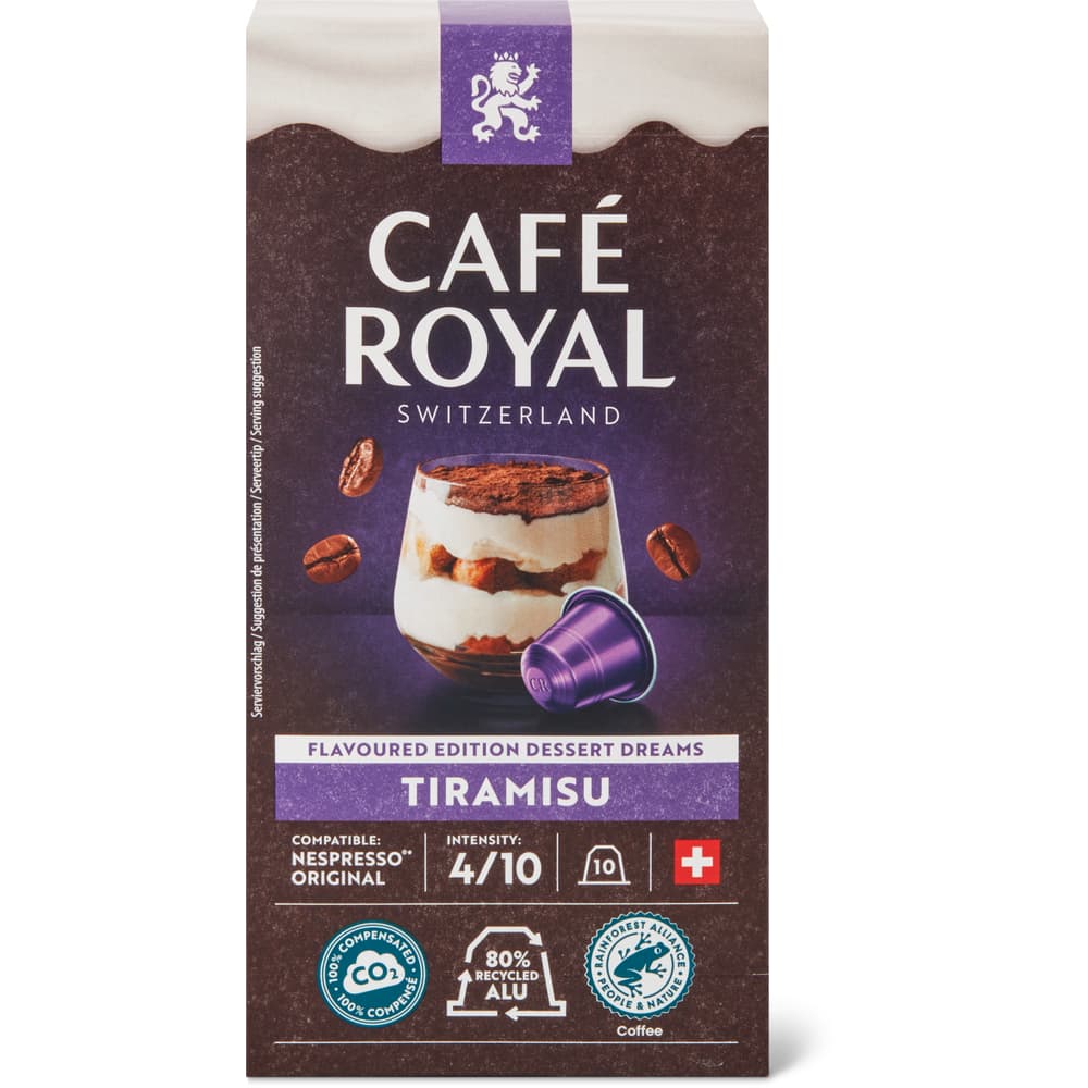 Café Royal Kaffee-Kapseln aus Aluminium Zimt- Intensität 4/10