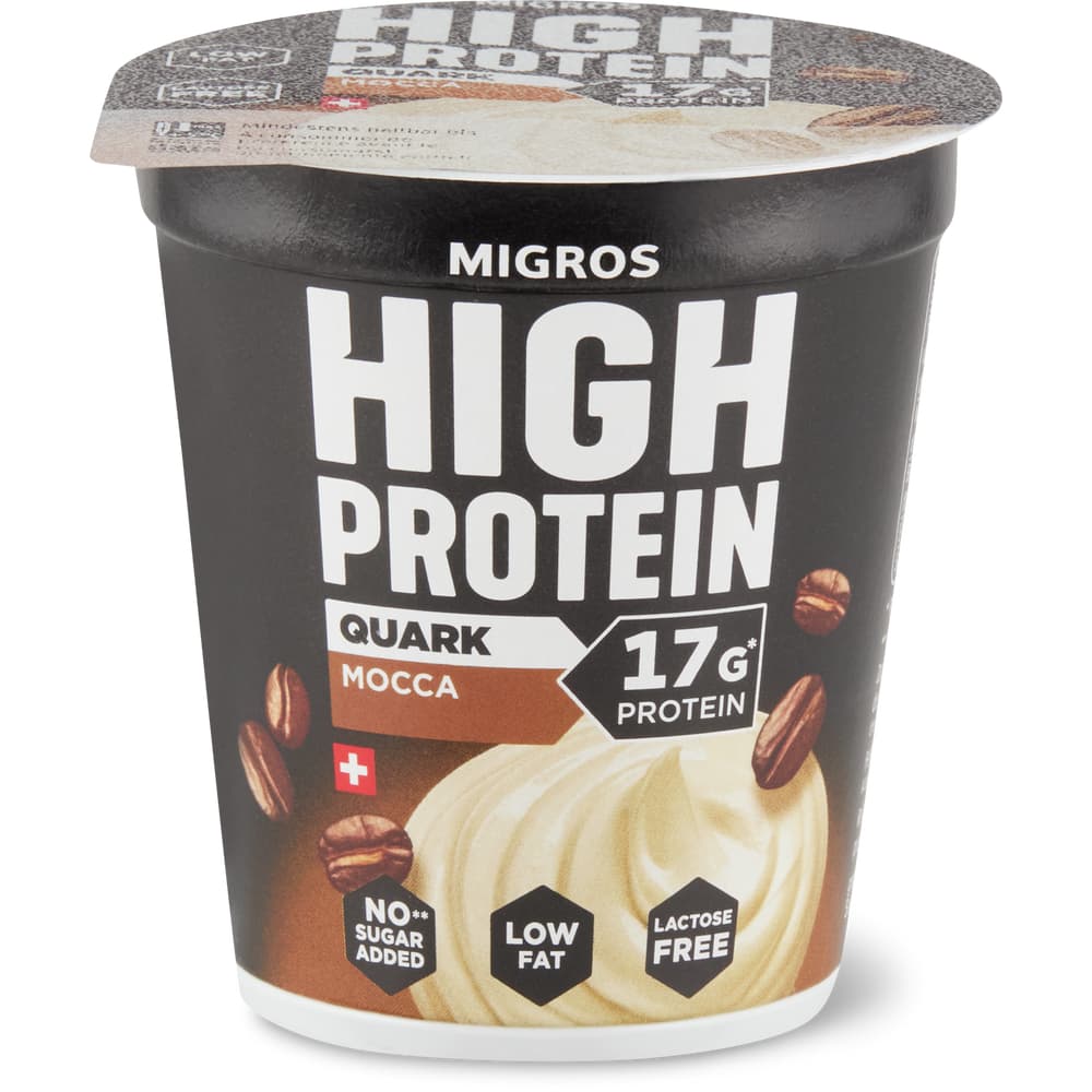 Migros High Protein Quark Mokka, laktosefrei, ohne Zuckerzusatz