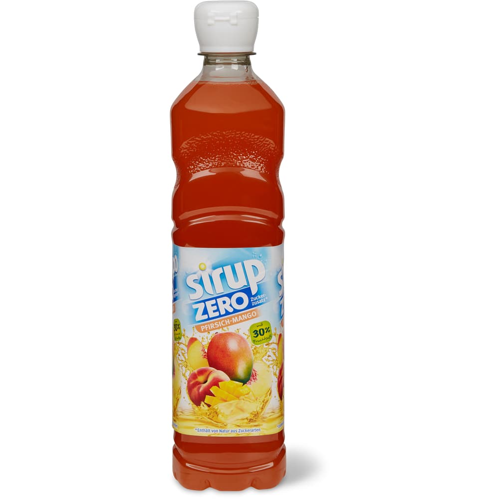 Sirup Zero Pfirsich-Mangosirup Mit 30% Fruchtsaft
