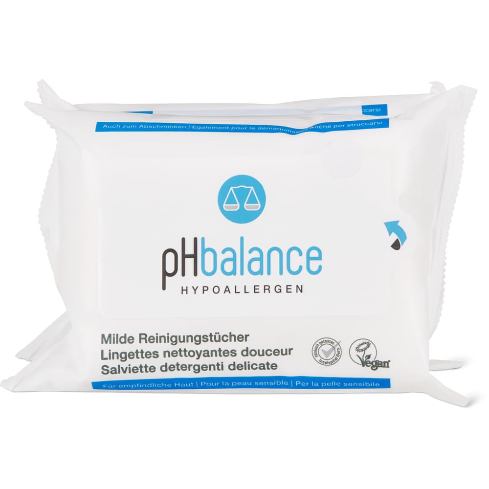 pH balance Face Milde Reinigungstücher