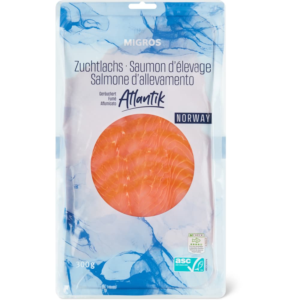 Migros ASC Zuchtlachs Atlantik Geräuchert