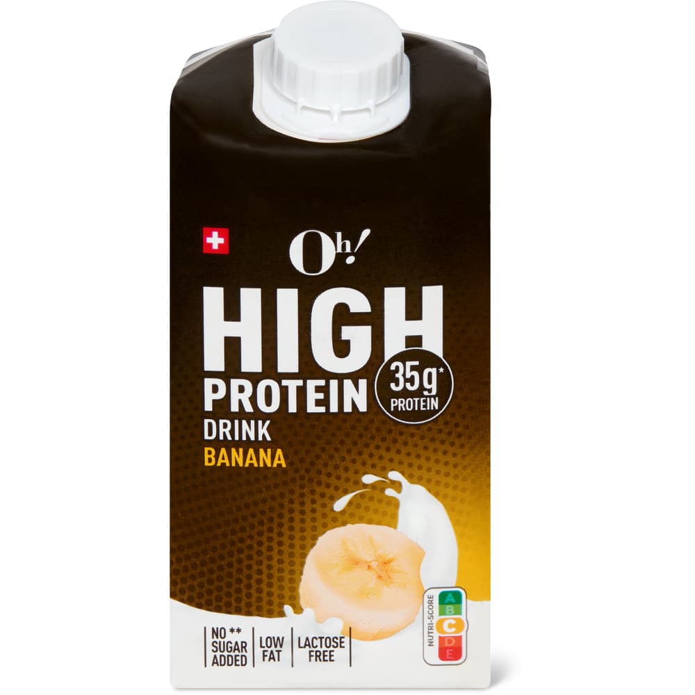 Oh! High Protein Drink Banane, laktosefrei