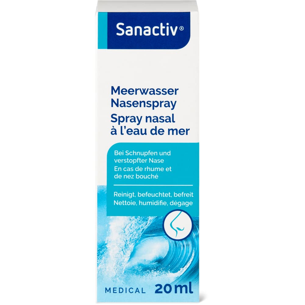 Sanactiv Medical Meerwasser Nasenspray Bei Schnupfen und verstopfter Nase