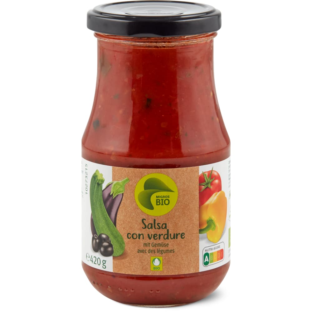 Migros Bio Tomatensauce mit Gemüse