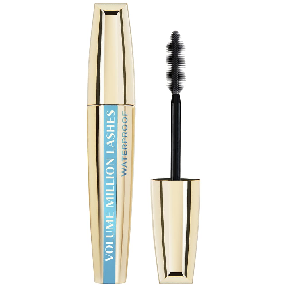 L'Oreal Voluminous Million Lashes Waterproof Mascara – #670 Black, Kollageninfundiert, Klumpenfrei