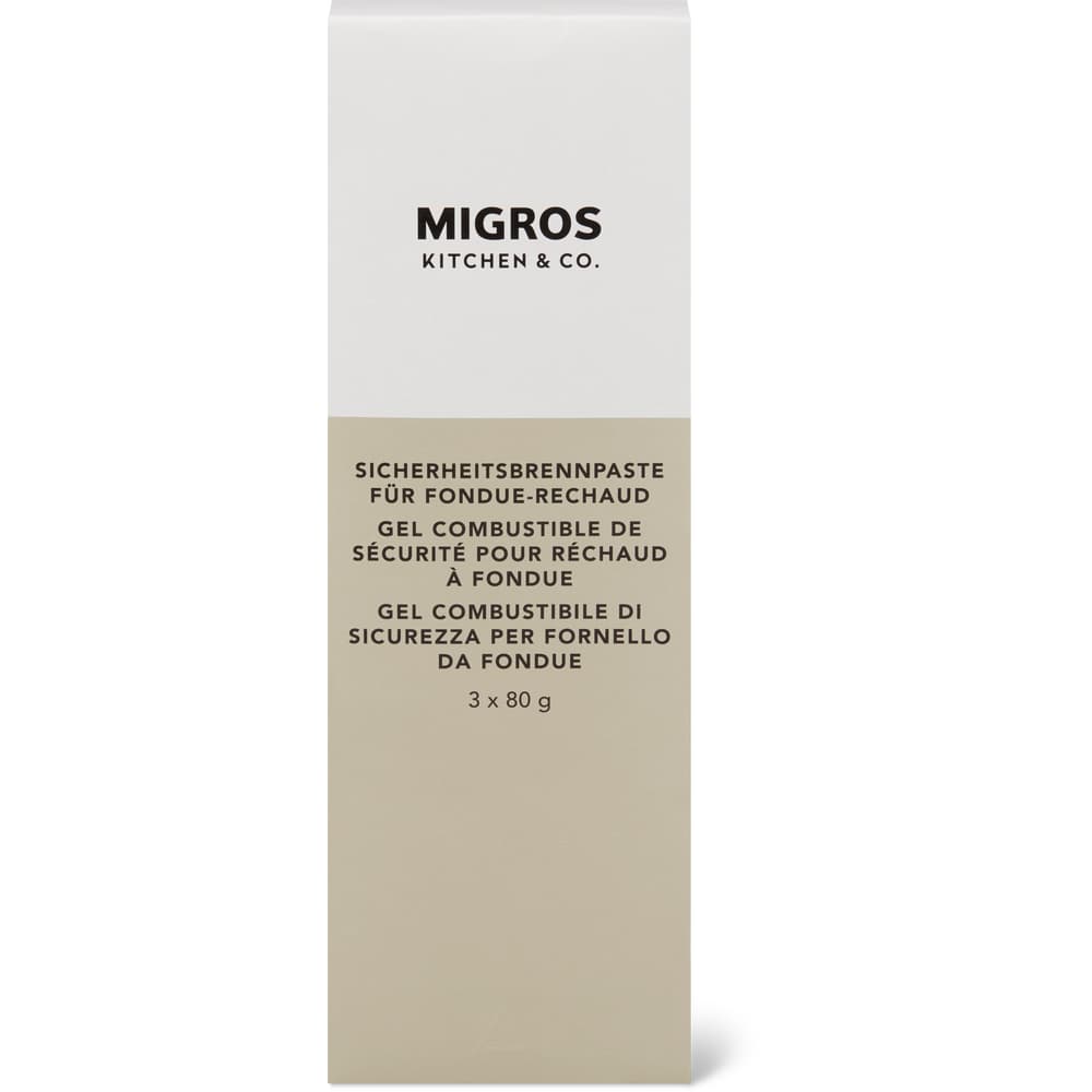 Migros Kitchen & Co. Sicherheitsbrennpaste für Fondue-Rechaud