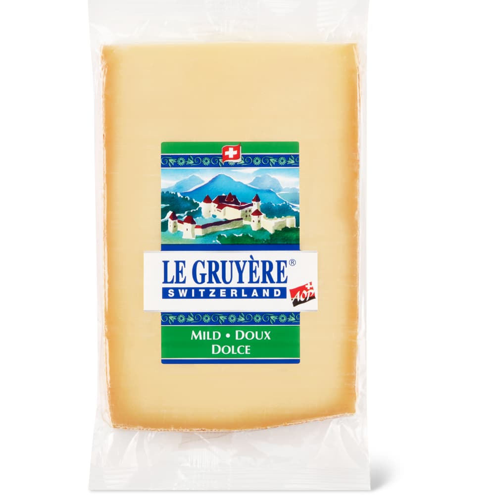 Le Gruyère AOP Schweizer Hartkäse, vollfett, mit Rohmilch Mild