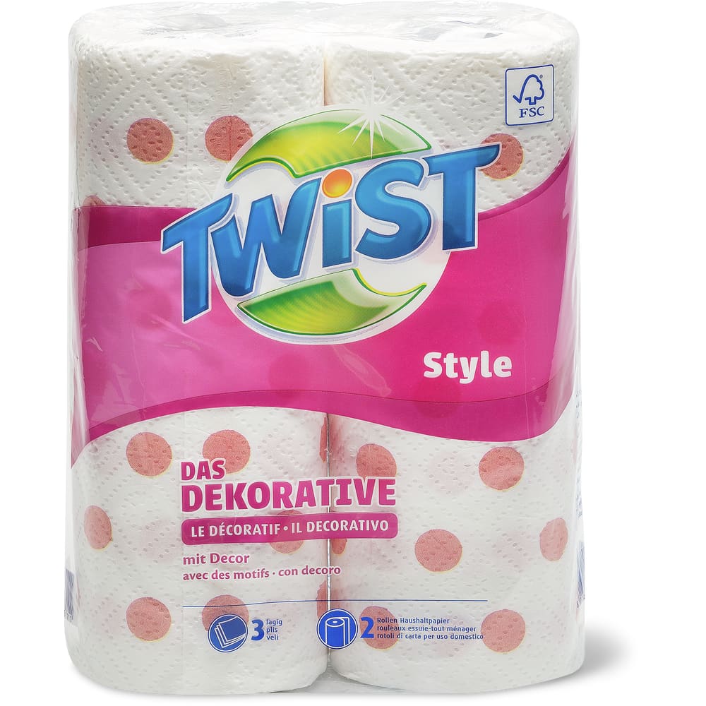Twist Style Haushaltpapier 3 Lagig