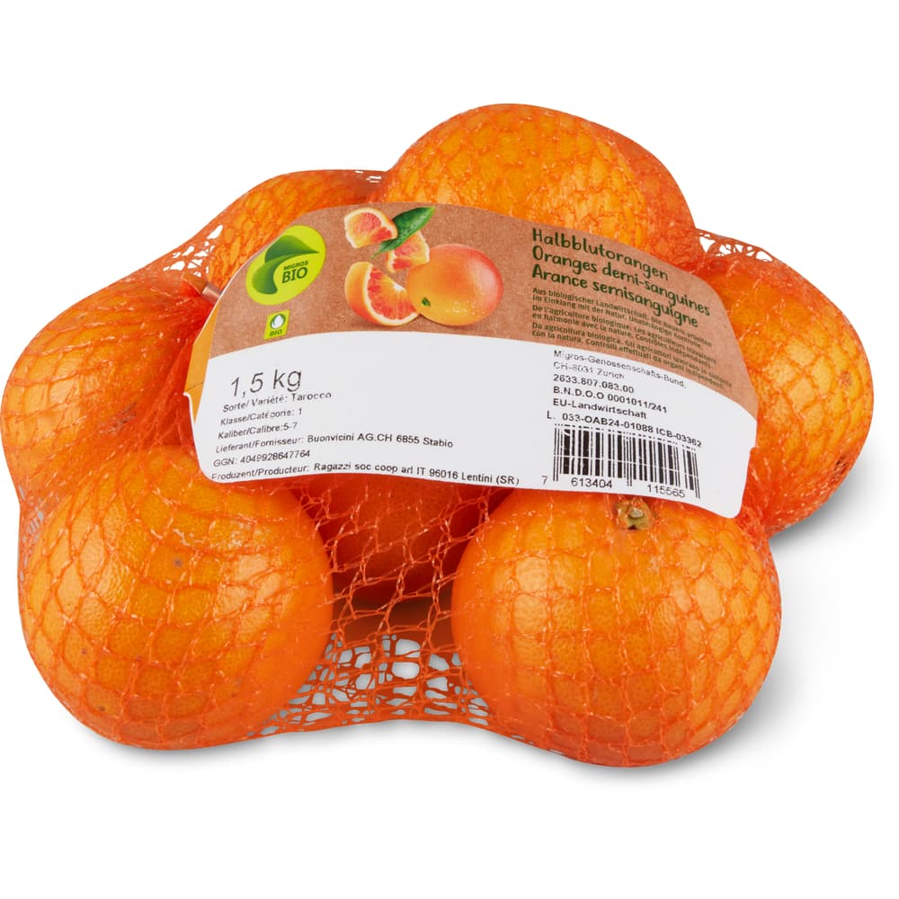 Halbblutorange Bio, Tarocco