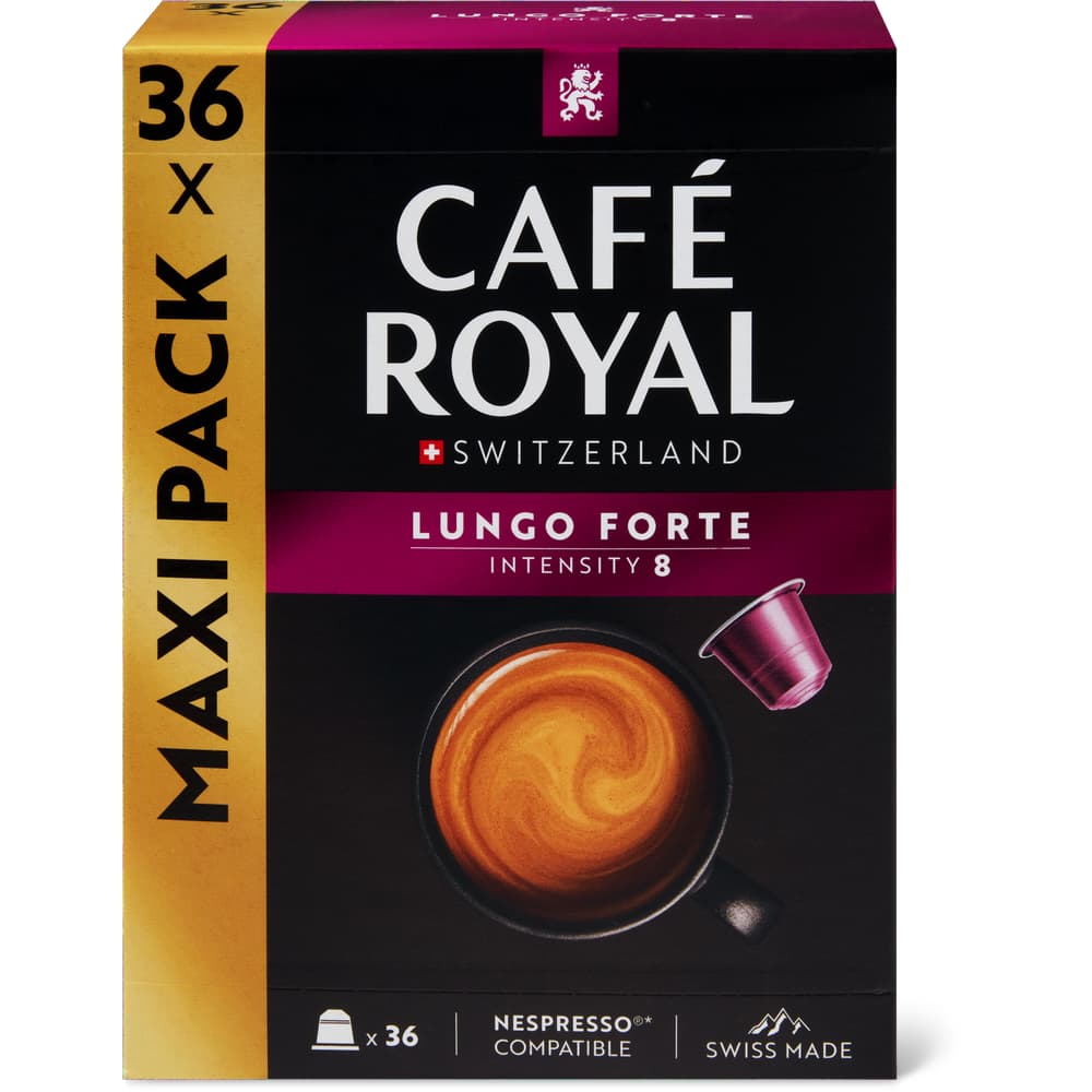 Café Royal Kaffee-Kapseln aus Aluminium Lungo Forte - Intensität 8/10