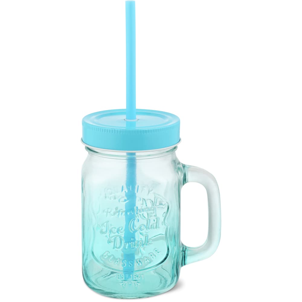 Migros Kitchen & Co. Humpenglas Basic mit Henkel blau, 45cl