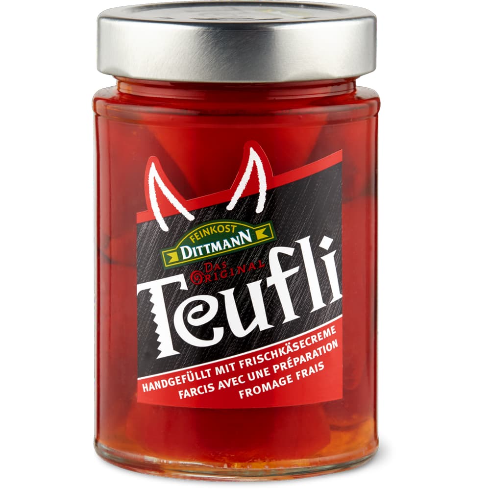 Dittmann Teufli Rote Paprika gefüllt mit Frischkäsecreme