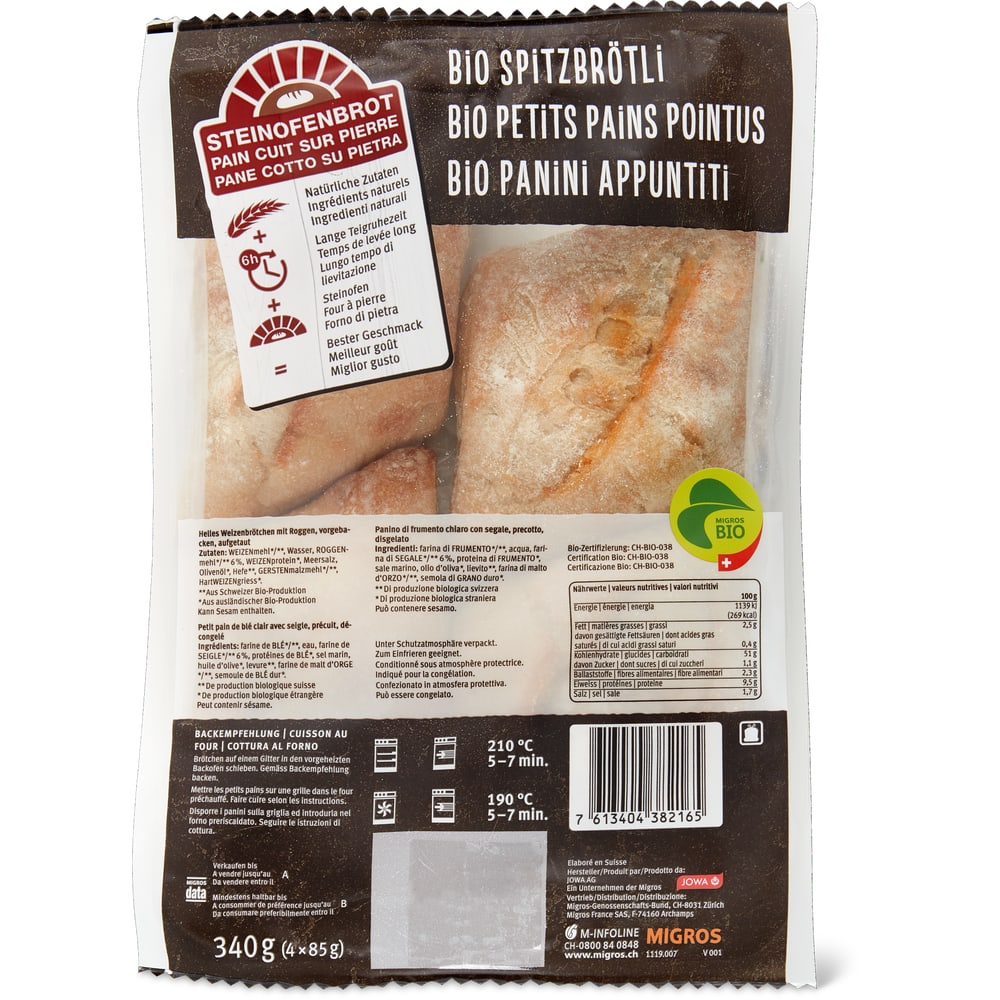 Bio Spitzbrötli Vorgebacken