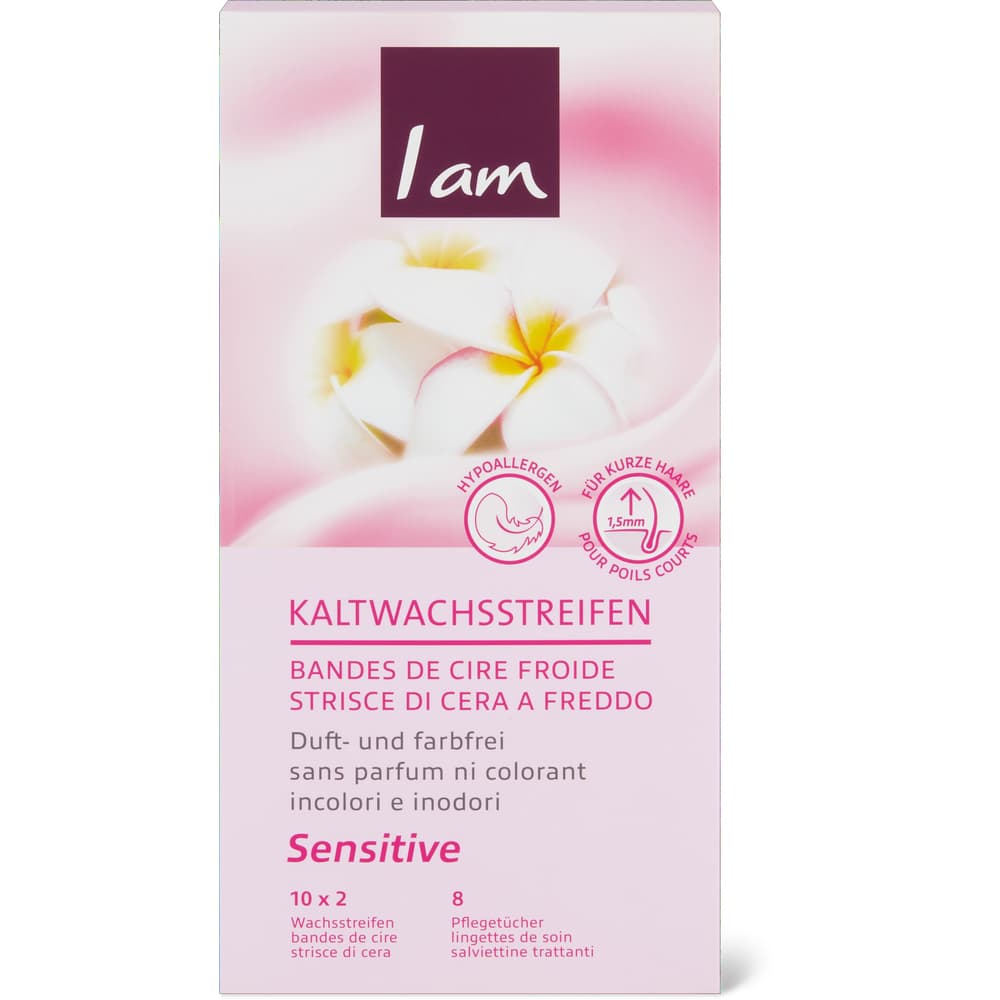 I am Sensitive Kaltwachsstreifen Körper & Beine