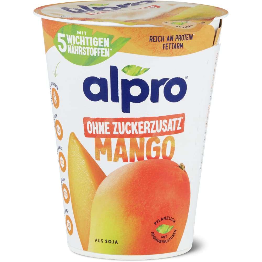 Alpro Vegurt ohne Zucker, vegan, ohne Zuckerzusatz