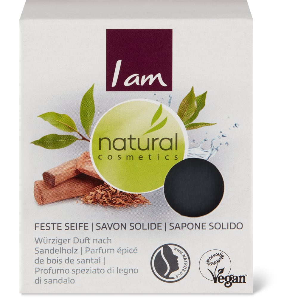 I am natural cosmetics feste Handseife Sandelholz
