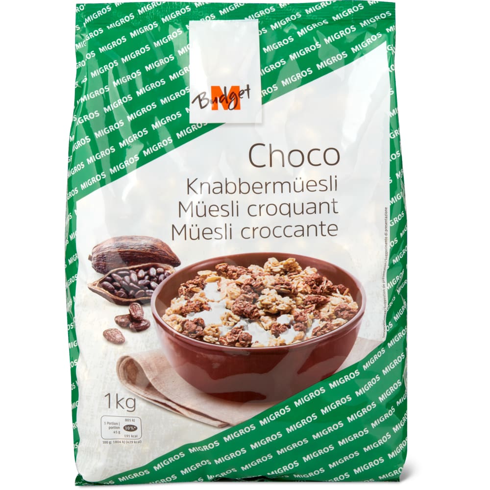 M-Budget Knabbermüesli Schokolade
