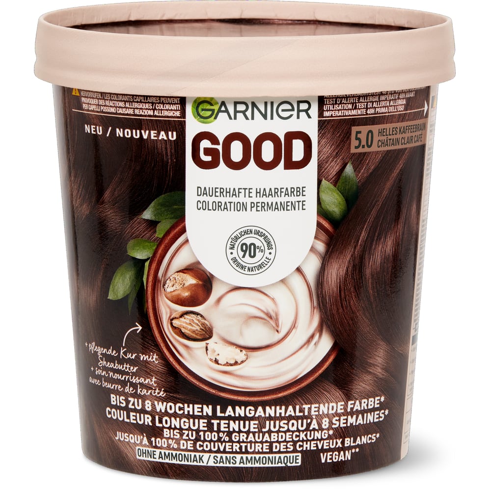 Garnier GOOD Coloration 5.0 Helles Kaffeebraun, permanent