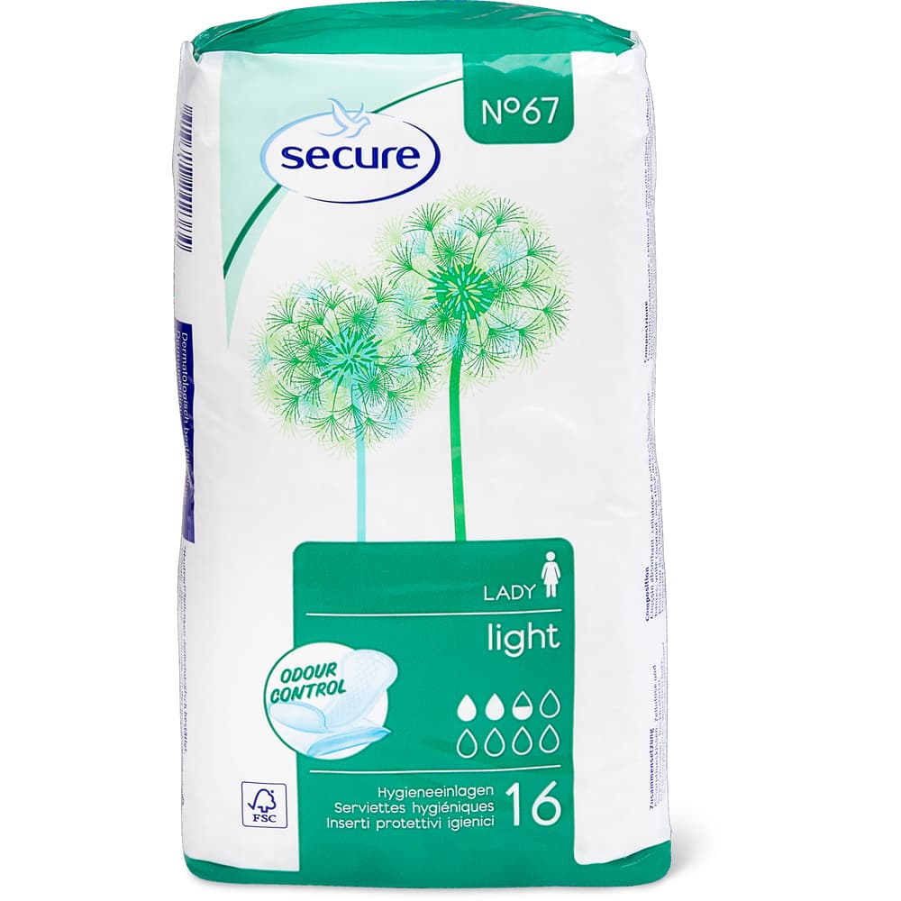 Secure N°67 Hygieneeinlagen Light