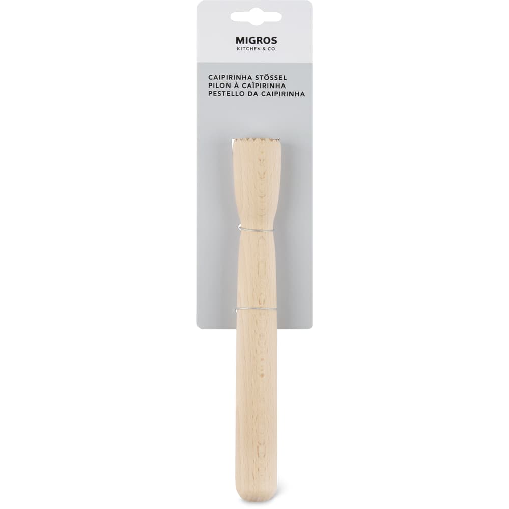 Migros Kitchen & Co. · Pilon à caïpirinha · beige, bois, Ø 2,8 x 21 cm ...