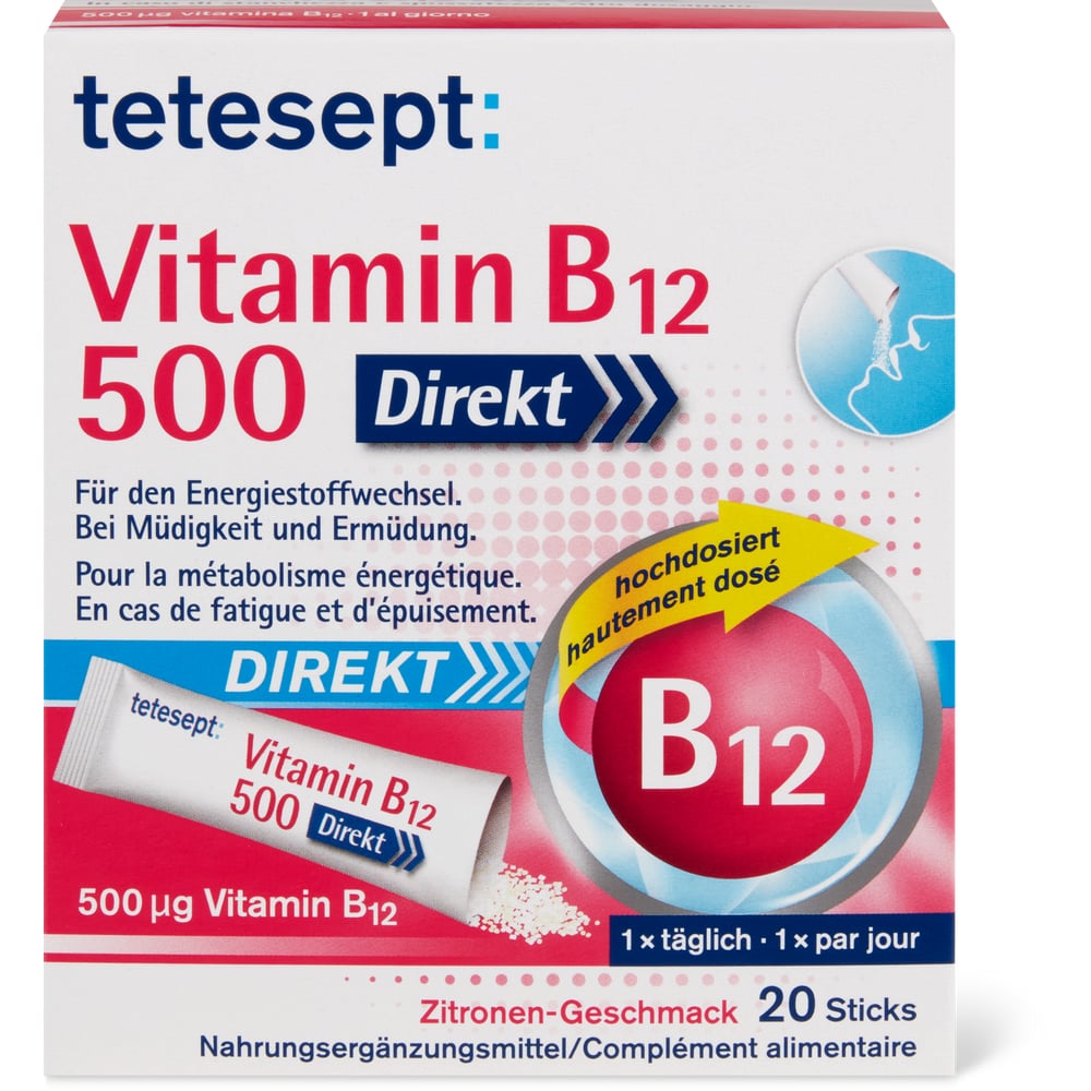 Tetesept B12 500 Direkt Sticks