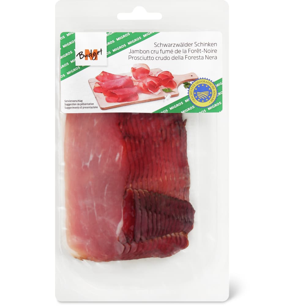 M-Budget IGP Rohschinken geräuchert Aus dem Schwarzwald