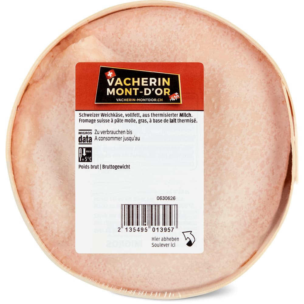 Vacherin Mont d'Or Schweizer Weichkäse, vollfett aus thermisierter Milch