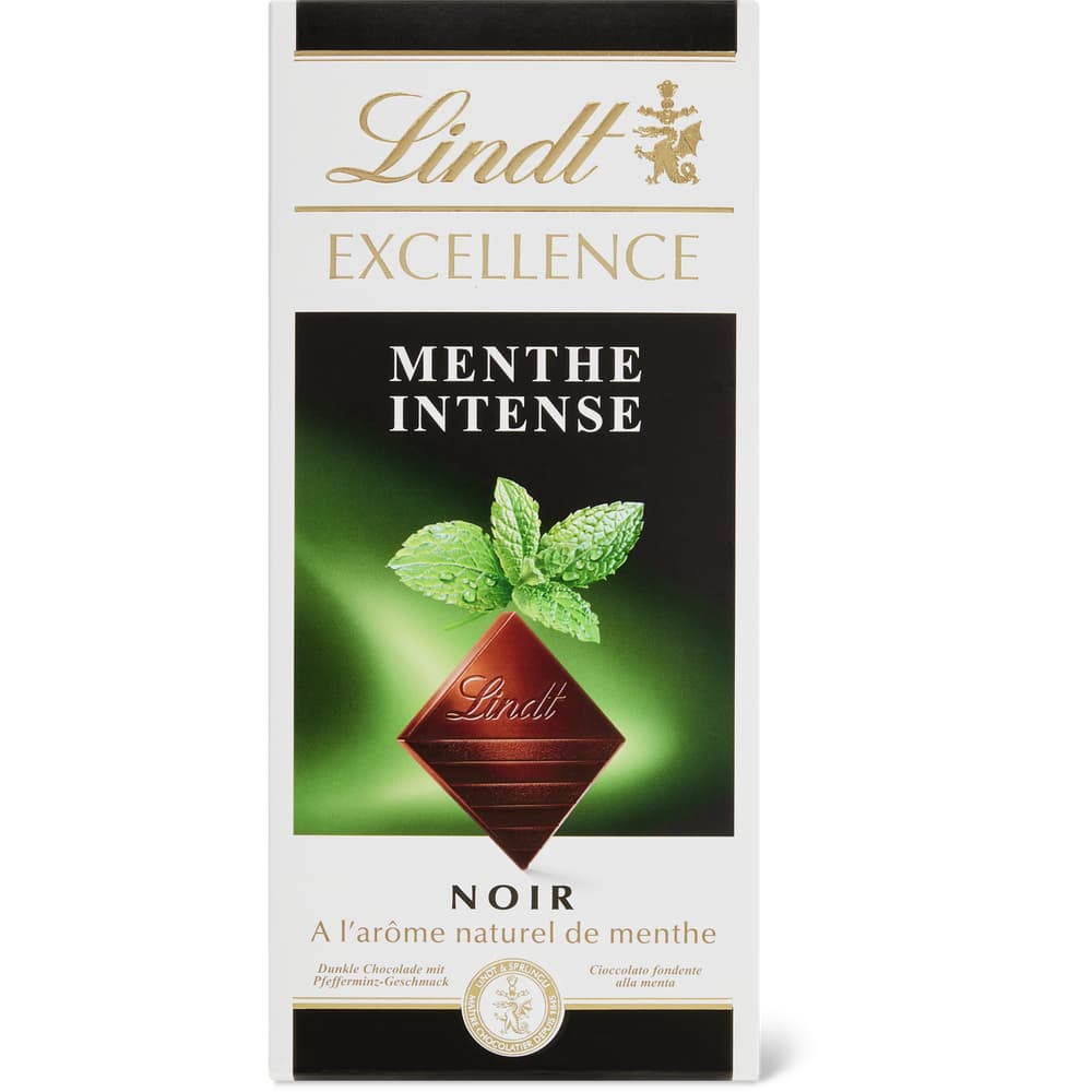 Lindt Excellence Menthe Intense Noir
