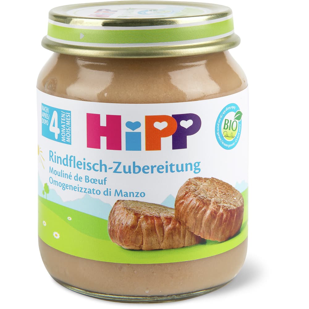 HiPP Bio Babygläschen mit Pouletfleisch-Zubereitung Ab 4 Monaten