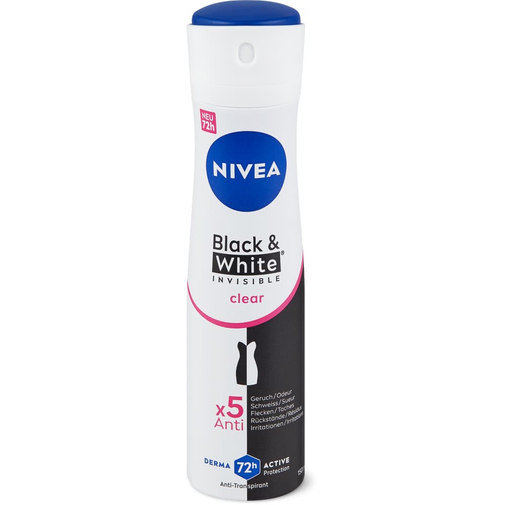 Nivea Black & White Invisible Deospray 48h