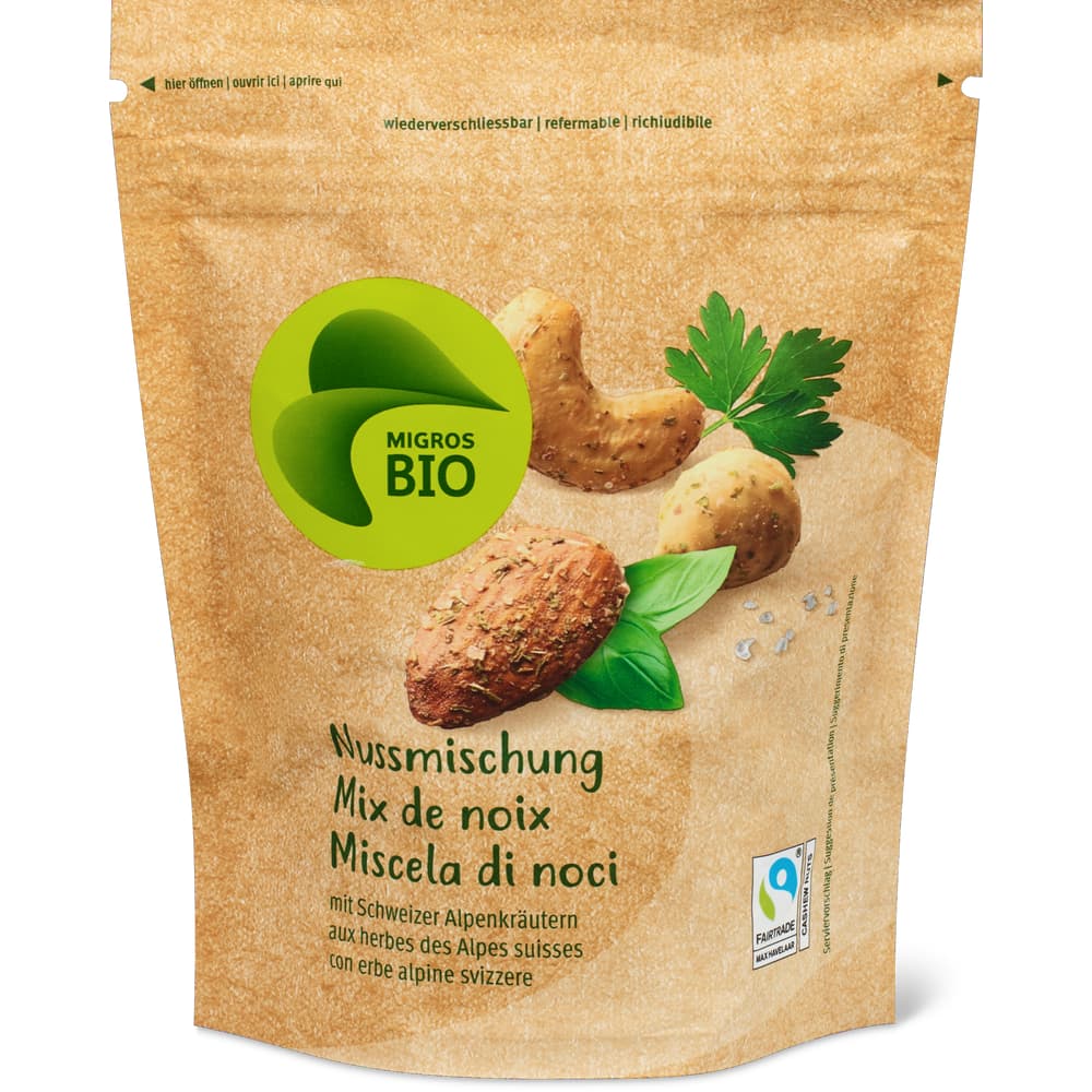Migros Bio Nussmischung mit Schweizer Alpenkräuter