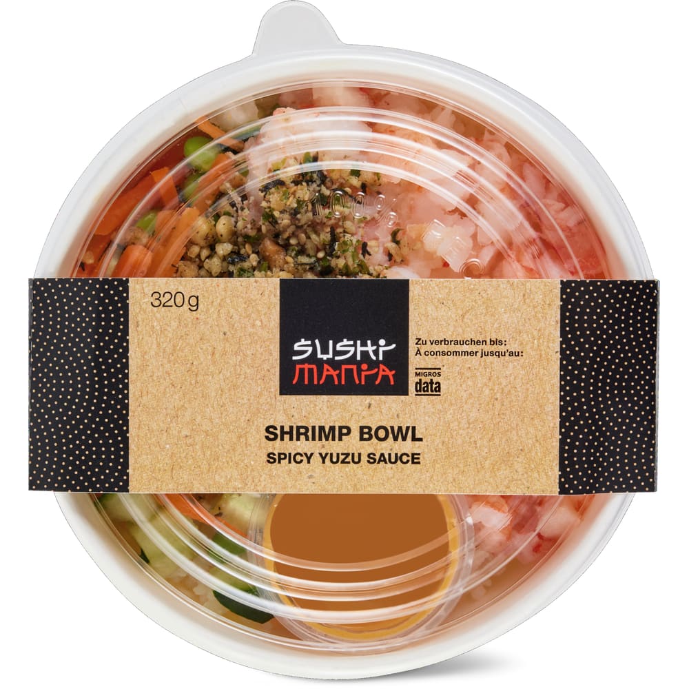 Sushi Mania Poke Bowl Shrimp Spicy Yuzu Sauce