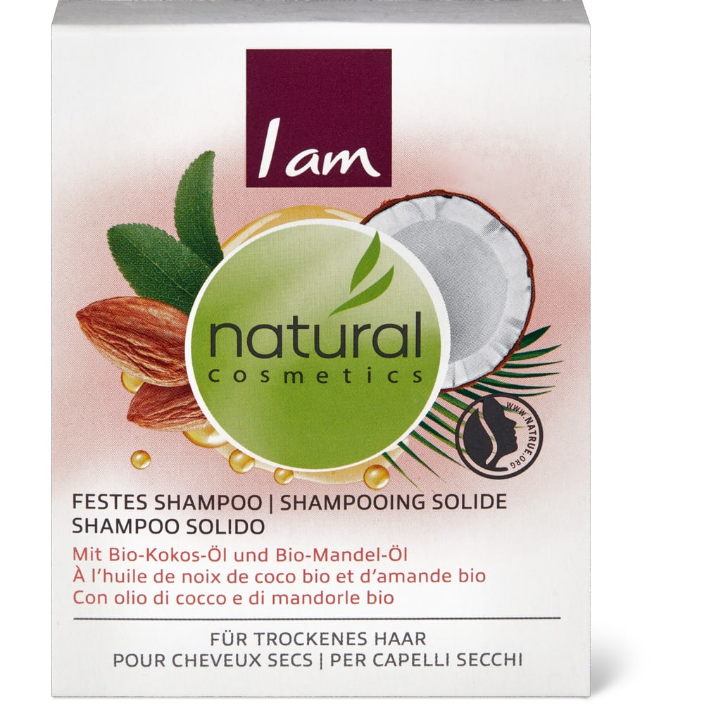 I am natural cosmetics festes Shampoo trockenes Haar