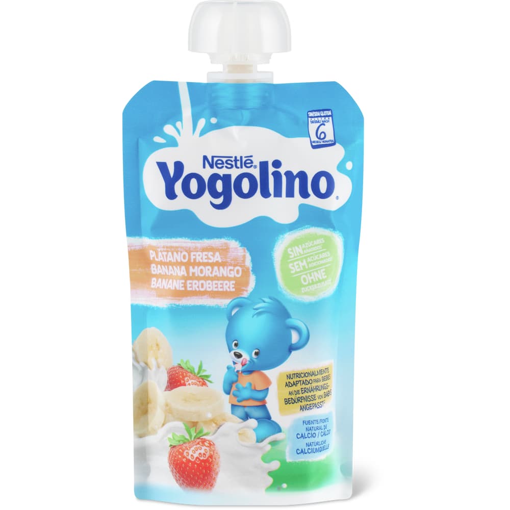 Nestlé Yogolino Quetschbeutel Banane Erdbeere nach 6 Monaten