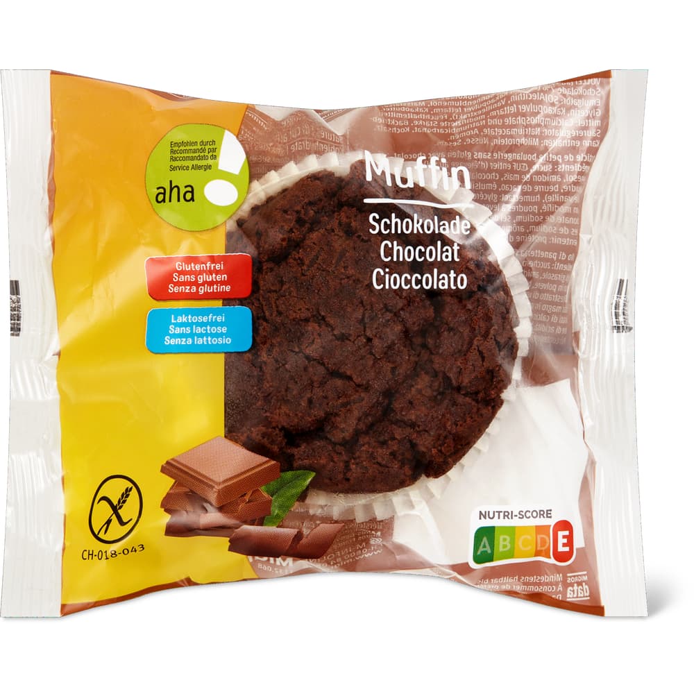 aha! Schokoladen Muffin Glutenfrei, Laktosfrei und ohne Weizen