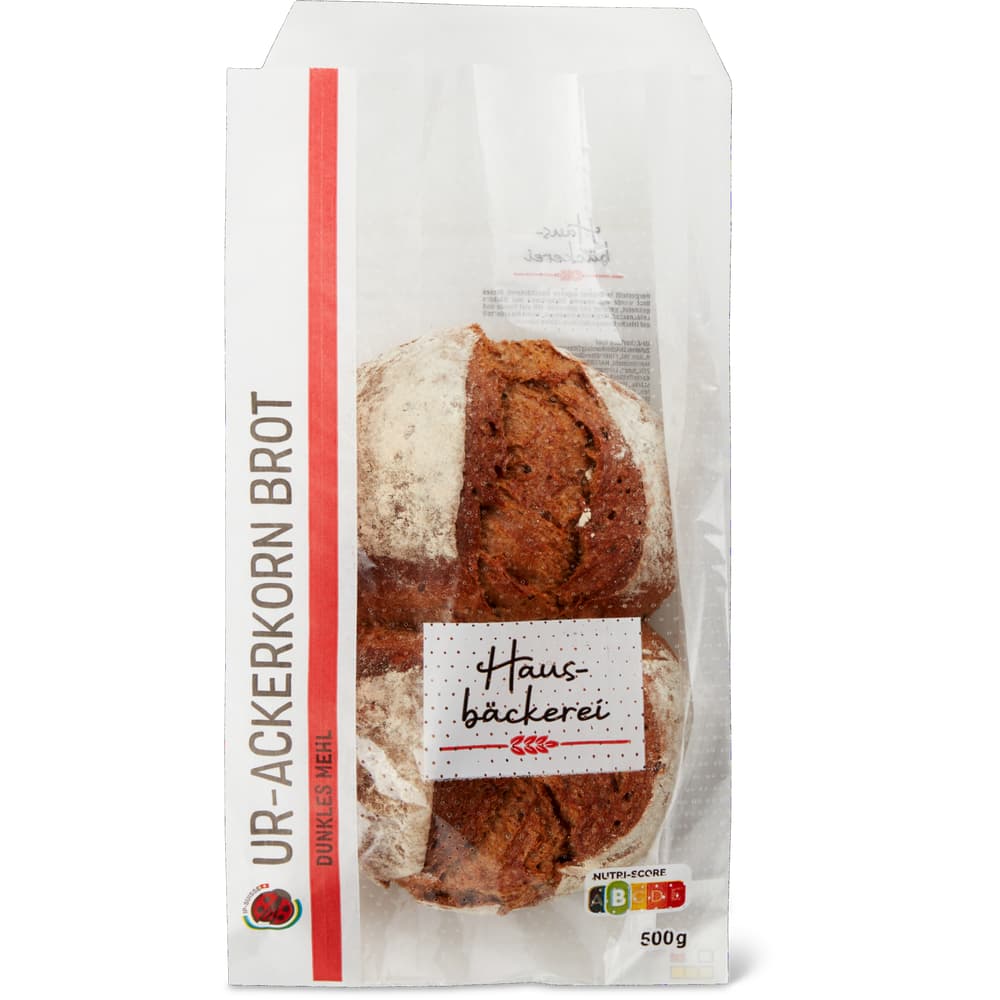 Hausbäckerei Ur-Ackerkorn Brot dunkles Brot