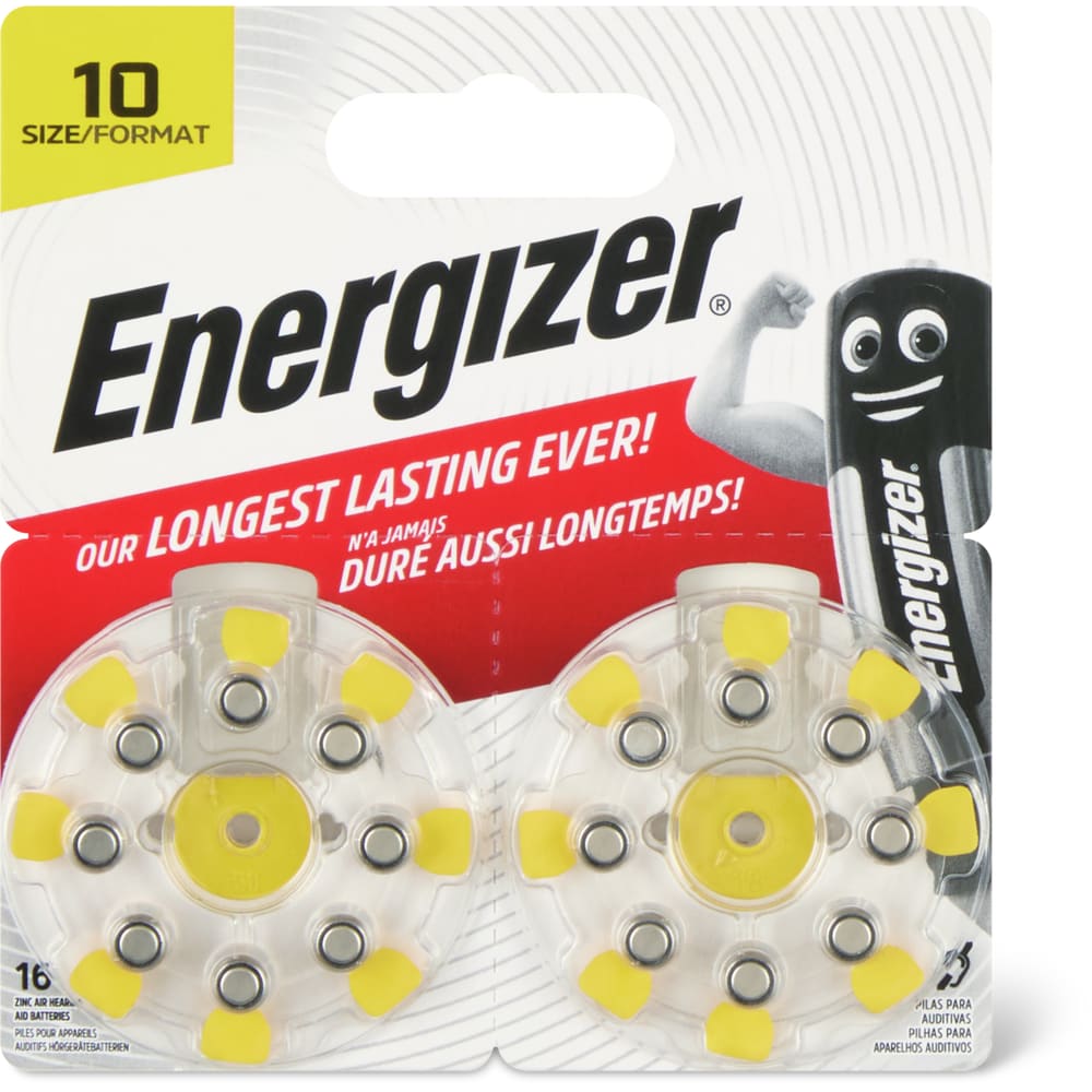 Energizer Hörgerätebatterien 10/16Stk.