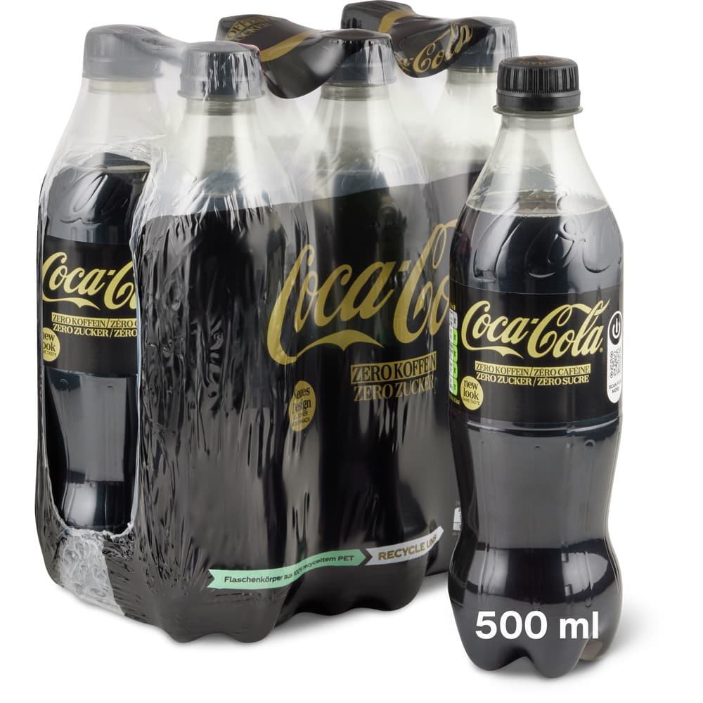 Coca-Cola Double Zero zero Zucker und zero Koffein, ohne Zuckerzusatz