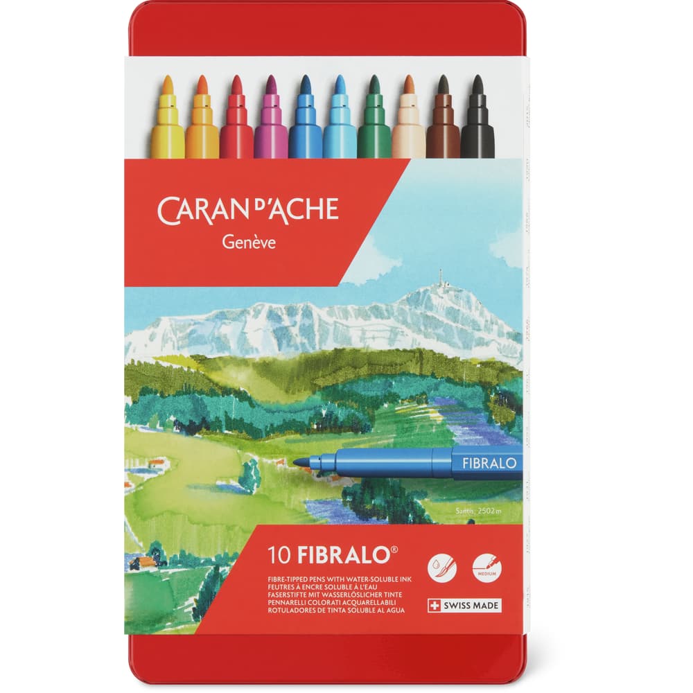 Caran d'Ache Fibralo Fasermaler 2mm mit wasserlöslicher Tinte