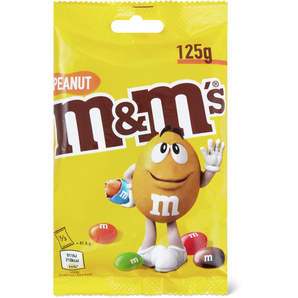 M&M's Erdnüsse in Schokolade mit Zuckerüberzug