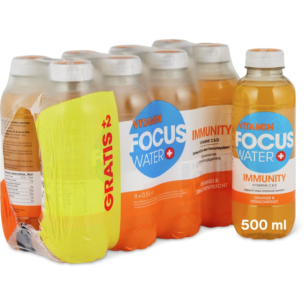 Focus Water Immunity Orange & Dragonfruit